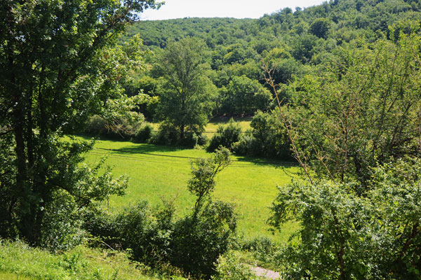 Le Manoir in Souillac, zicht op vallei