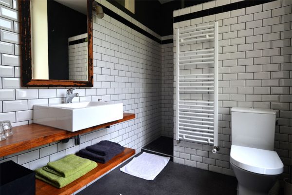 bathroom from family room negrette Le Manoir Souillac