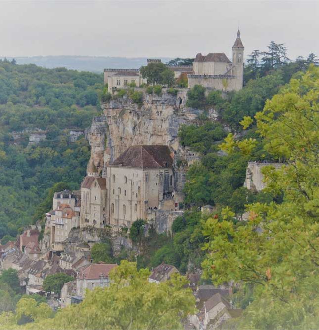 Rocamadour tegen de heuvel