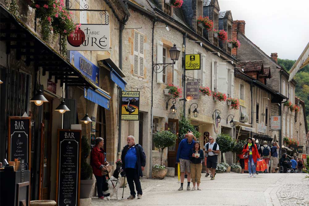 De hoofdstraat van Rocamadour