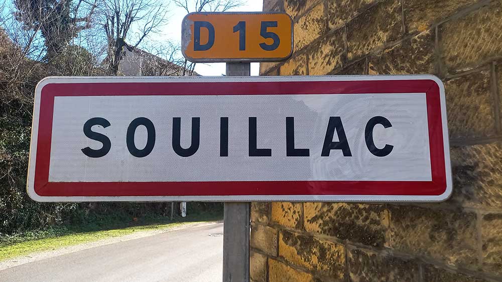 de grens van Souillac