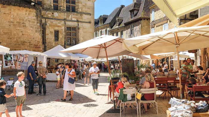 Markt in Sarlat-la-Canéda