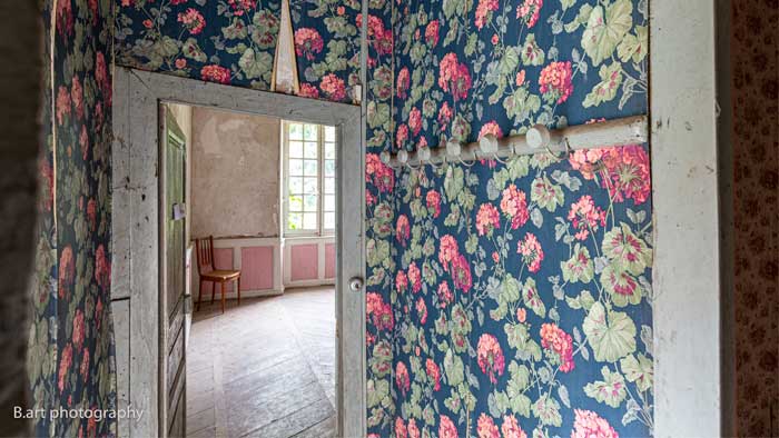 Slaapkamer in het kasteel van La Forge in Souillac