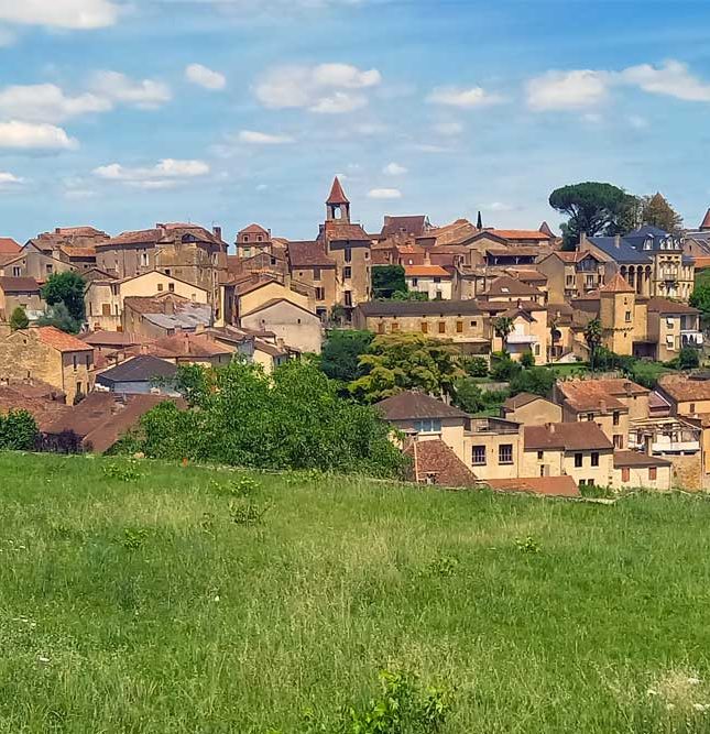 Zicht op Belvès