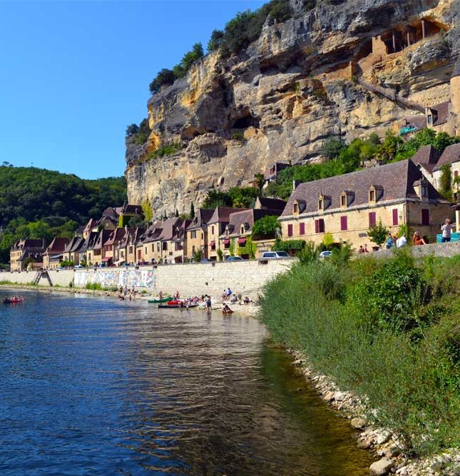 La Roque-Gageac, zicht over de Dordogne