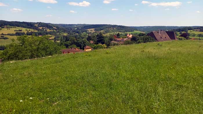 Uitzicht op het landschap in Belvès