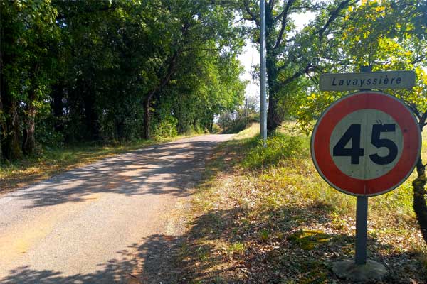 sfeerfoto fietstocht R10 vanaf Le Manoir in Souillac