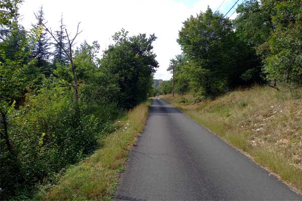 sfeerfoto fietstocht R1 vanaf Le Manoir in Souillac