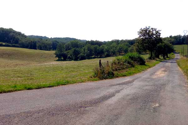 sfeerfoto fietstocht R12 vanaf Le Manoir in Souillac