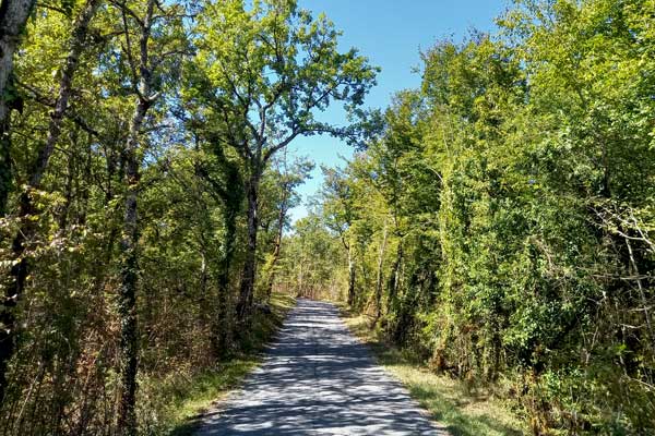 sfeerfoto fietstocht R17 vanaf Le Manoir in Souillac