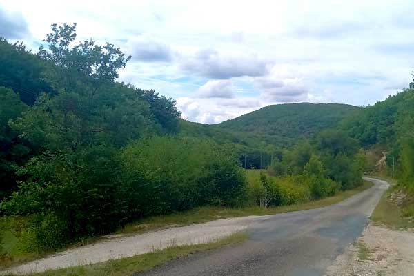 sfeerfoto fietstocht R18 vanaf Le Manoir in Souillac