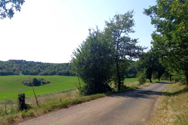 sfeerfoto fietstocht R2 vanaf Le Manoir in Souillac