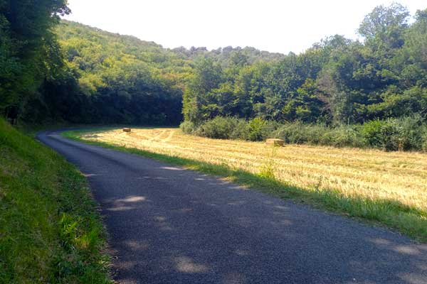 sfeerfoto fietstocht R2 vanaf Le Manoir in Souillac