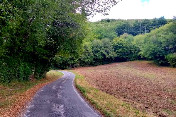 sfeerfoto fietstocht R20 vanaf Le Manoir in Souillac