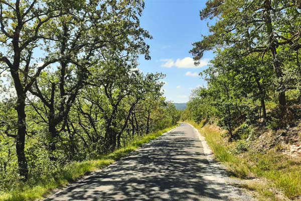 sfeerfoto fietstocht R22 vanaf Le Manoir in Souillac