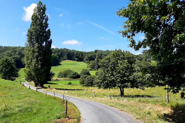 sfeerfoto fietstocht R22 vanaf Le Manoir in Souillac