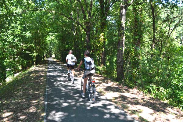 sfeerfoto fietstocht R24 vanaf Le Manoir in Souillac