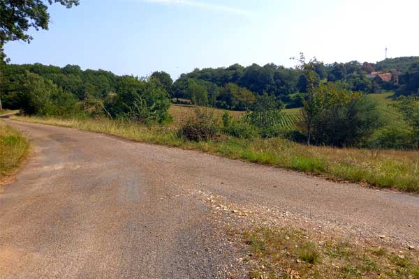 sfeerfoto fietstocht R3 vanaf Le Manoir in Souillac