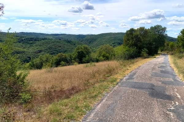 sfeerfoto fietstocht R7 vanaf Le Manoir in Souillac