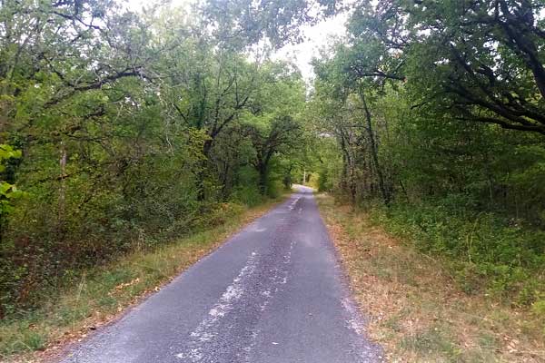 sfeerfoto fietstocht R7 vanaf Le Manoir in Souillac