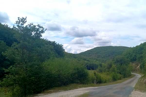 sfeerfoto fietstocht R9 vanaf Le Manoir in Souillac